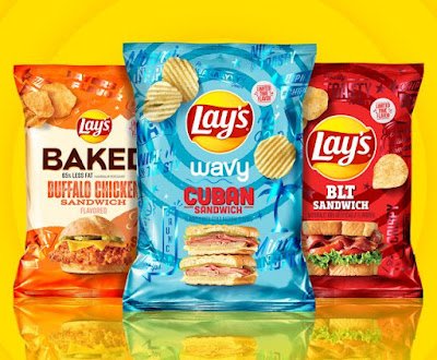Lay's 2023 sandwich-flavored potato chips.
