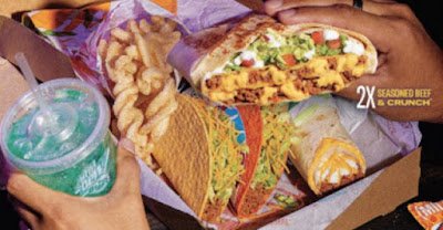 Taco Bell Triple Double Crunchwrap 5-Course Meal