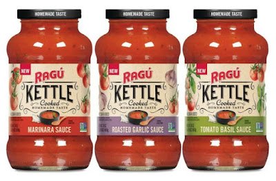 Jars of Ragu Kettle Cooked sauces.