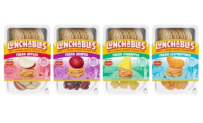 Lunchables with Fresh Fruit line-up.