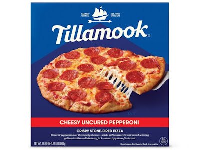 Tillamook Cheesy Uncured Pepperoni Pizza.
